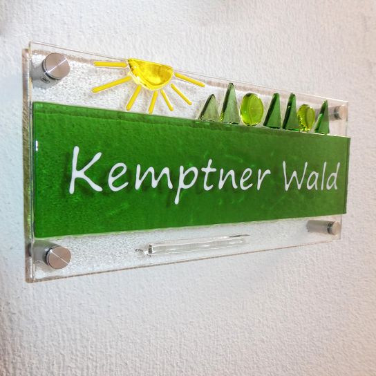 Schild Ferienwohnung Kemptner Wald